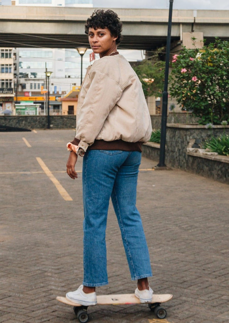 Cordjacke für 99€ - mikono.africa Jacken aus Kenia bunte Bomberjacke Partyjacke faire sozial nachhaltig designed in Kenia