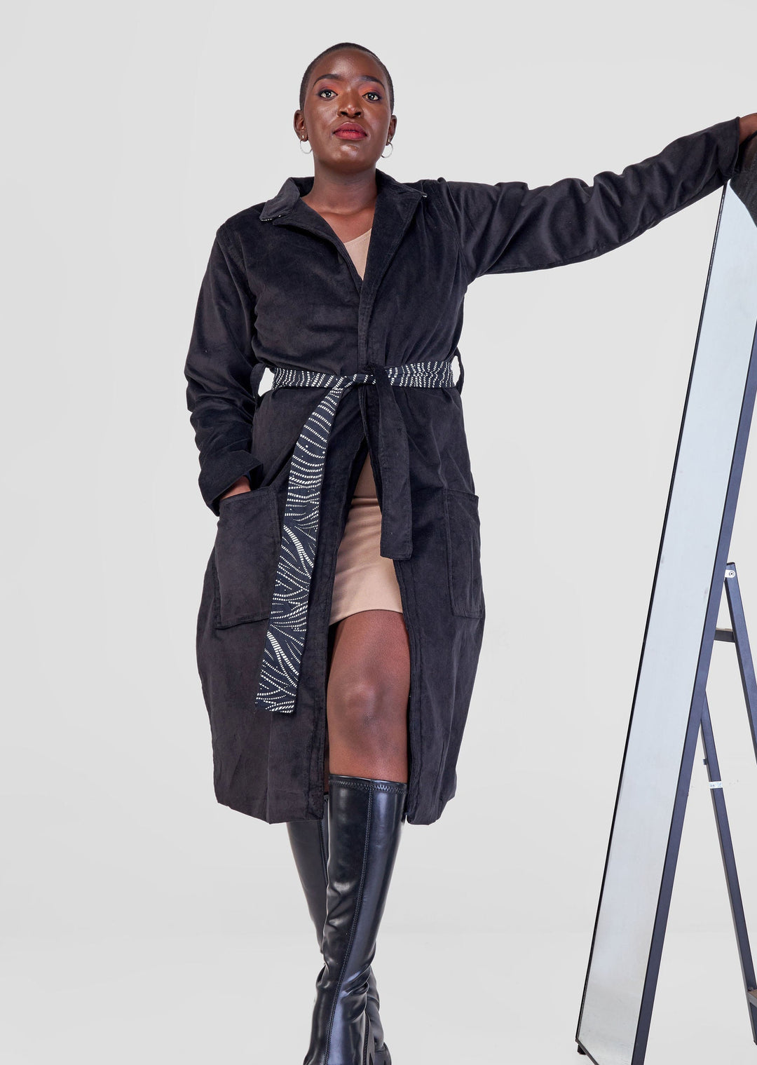 Trenchcoat ‚Giza‘ - mikono.africa Jacken aus Kenia bunte Bomberjacke Partyjacke faire sozial nachhaltig designed in Kenia